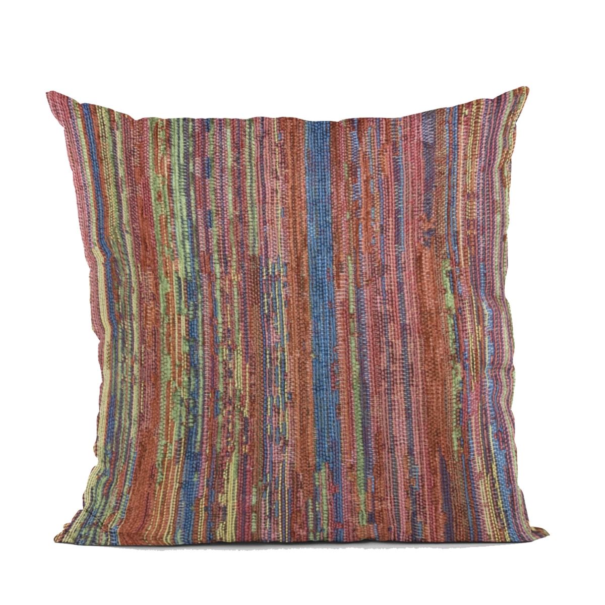 PBRA2421-1220-DP Multi Color Red Sea Stripe Luxury Throw Pillow - 12 x 20 in.