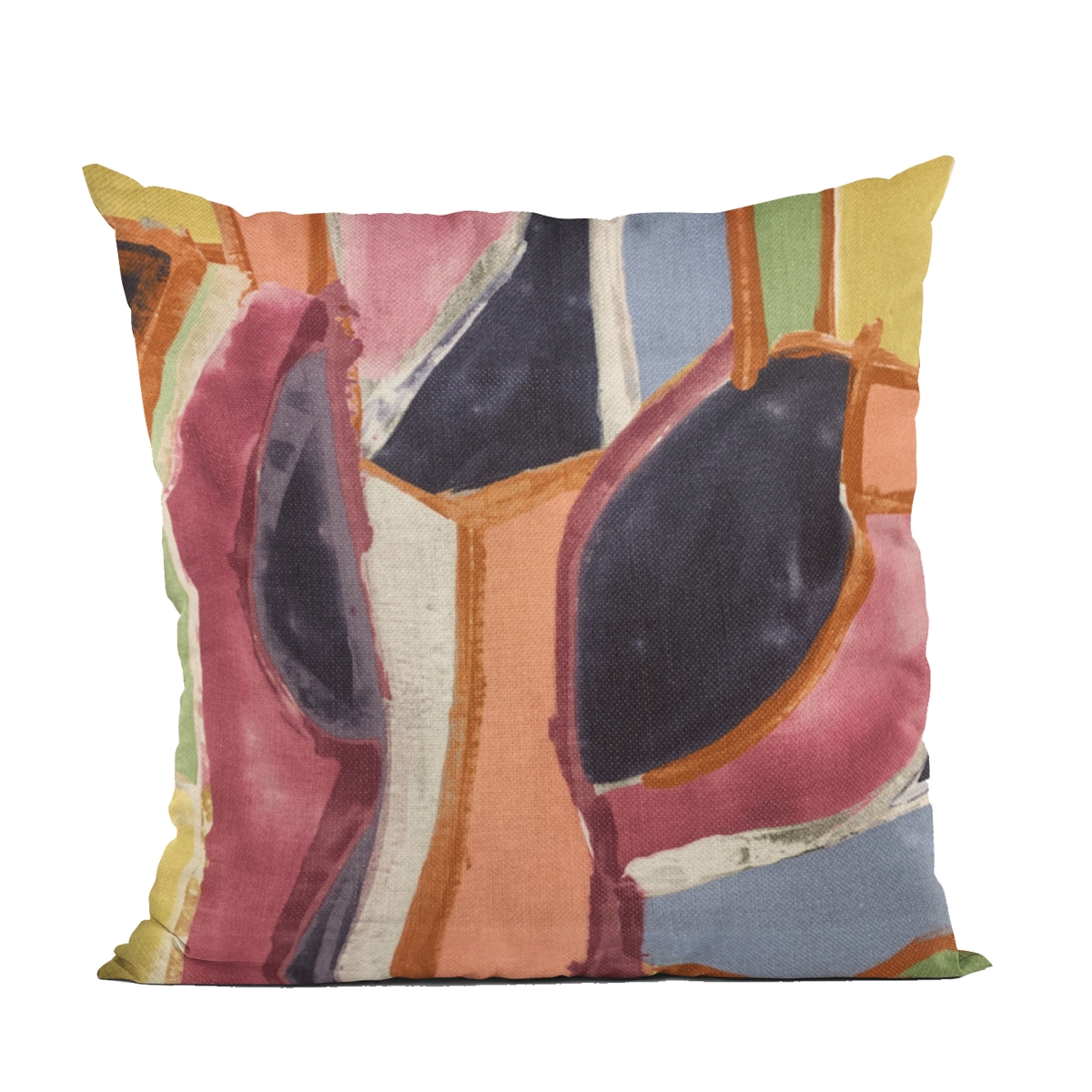 PBRA2423-2026-DP Multi Color Modern Art Graphic Print Luxury Throw Pillow - 20 x 26 in. Standard Size