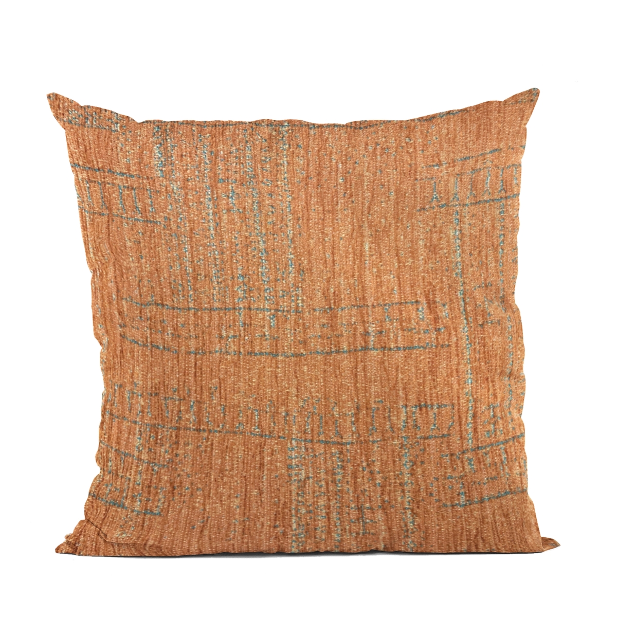 Orange Lux Geometric Luxury Throw Pillow - 20 x 20 in.