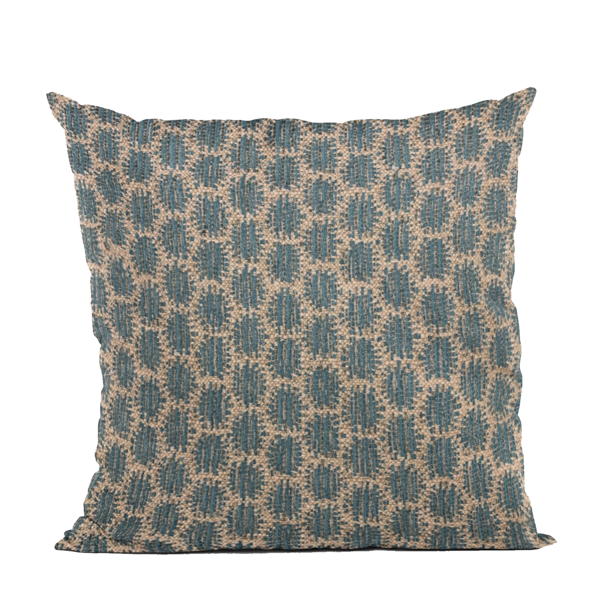 Blue Eyelashes Dot Luxury Throw Pillow - 22 x 22 in.