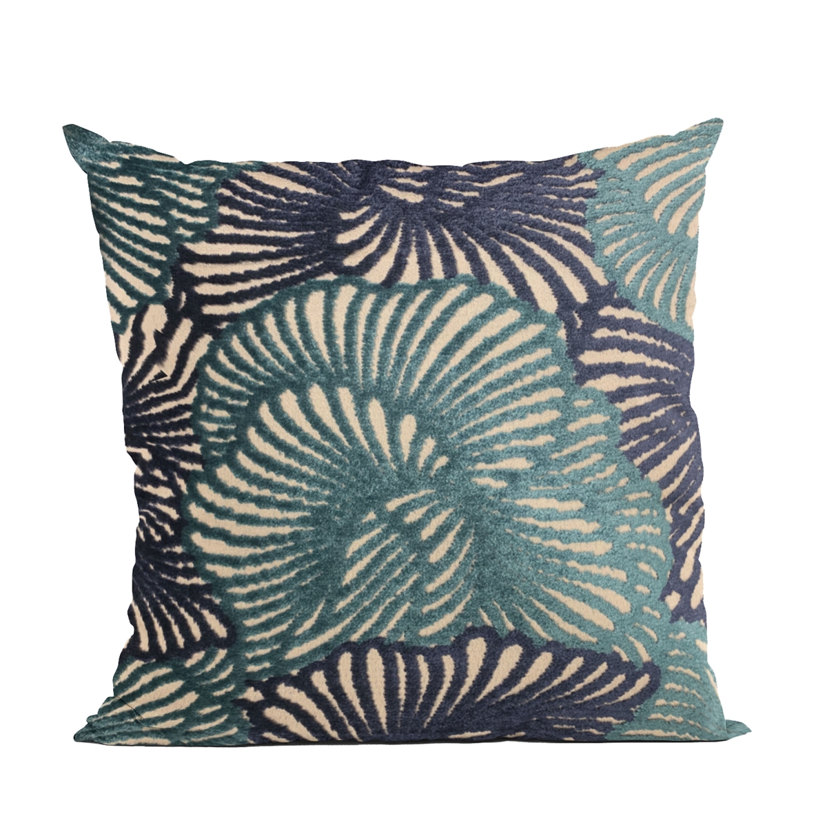 PBRA2453-1220-DP Blue Plush Damask Luxury Throw Pillow - 12 x 20 in.