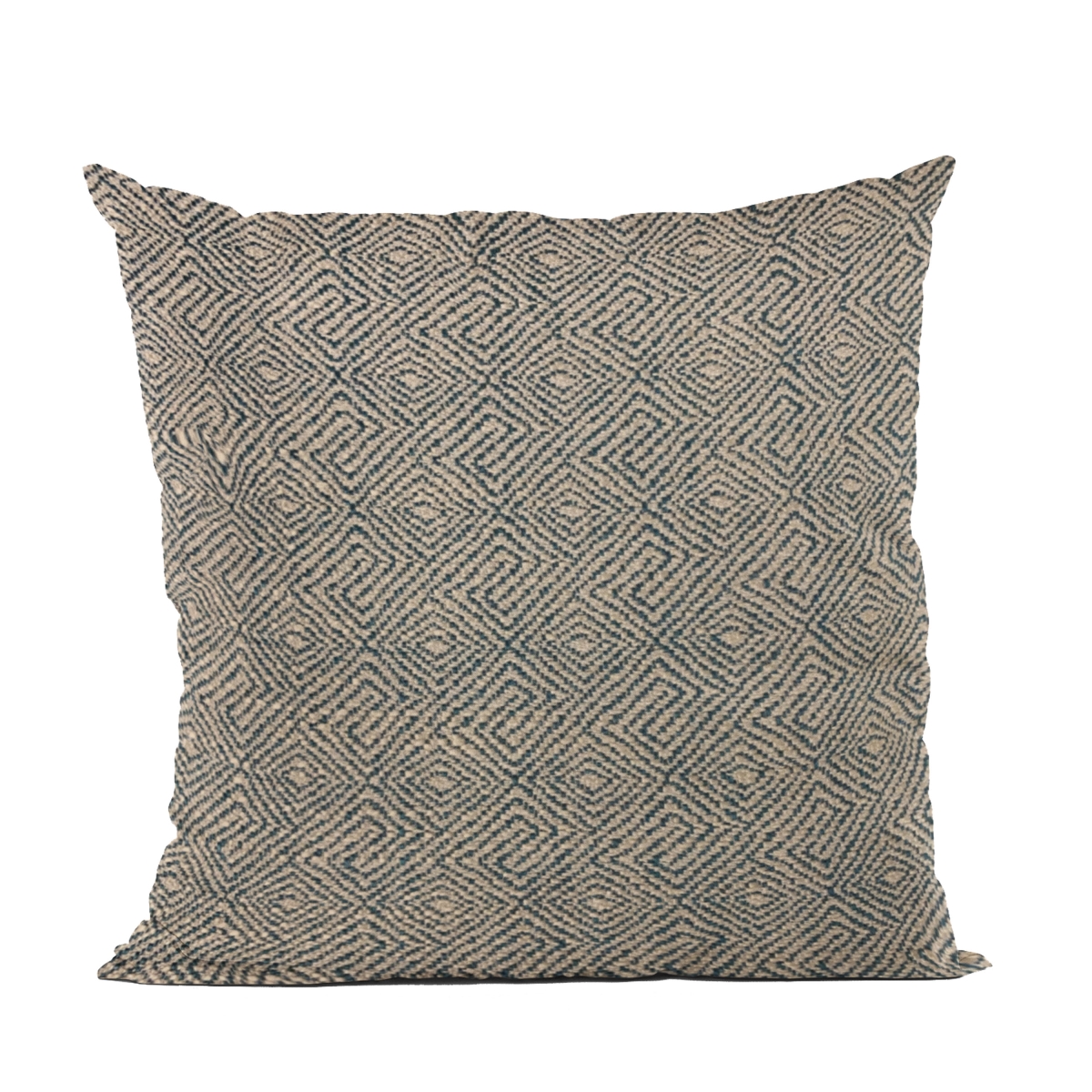 Blue Gem Plaid Luxury Throw Pillow - 20 x 30 in. Queen Size