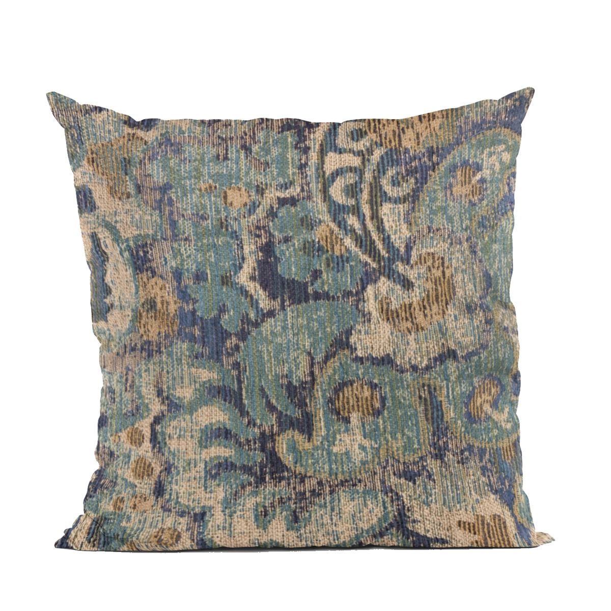 PBRA2469-1220-DP Blue Amazonian Damask Luxury Throw Pillow - 12 x 20 in.