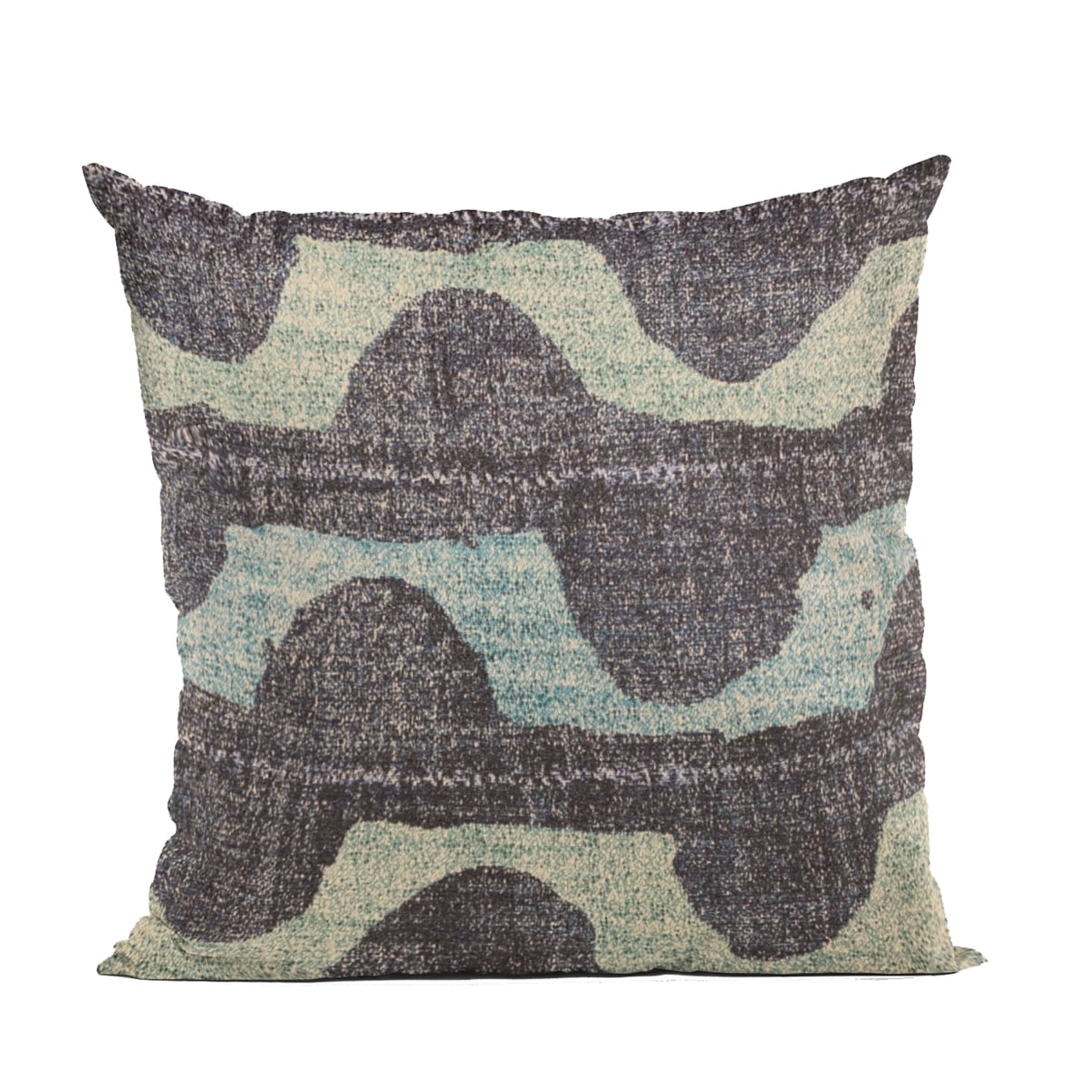 Blue Shores Stripe Luxury Throw Pillow - 20 x 20 in.