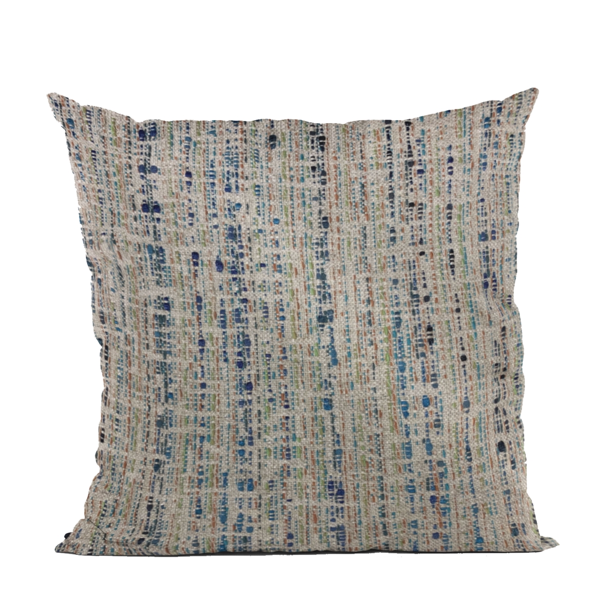 Blue Mixed Stripe Luxury Throw Pillow - 22 x 22 in.
