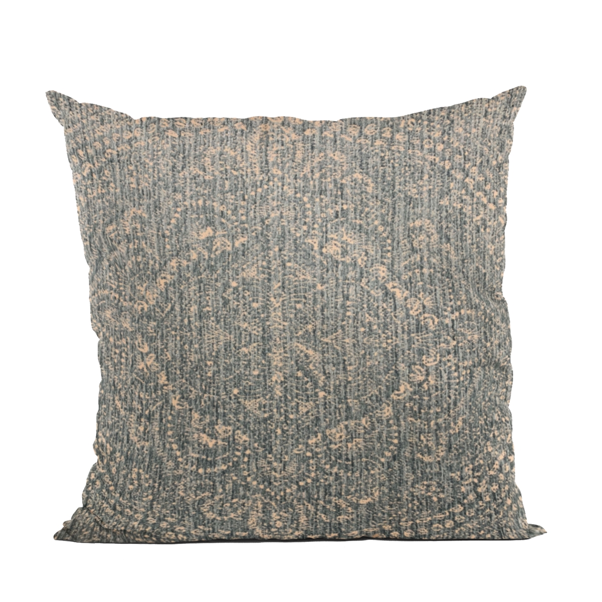 Blue Hidden Park Medallion Luxury Throw Pillow - 18 x 18 in.