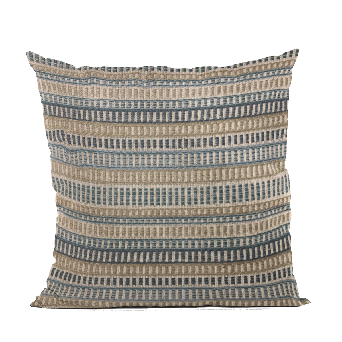 Blue Strings Stripe Luxury Throw Pillow - 16 x 16 in.