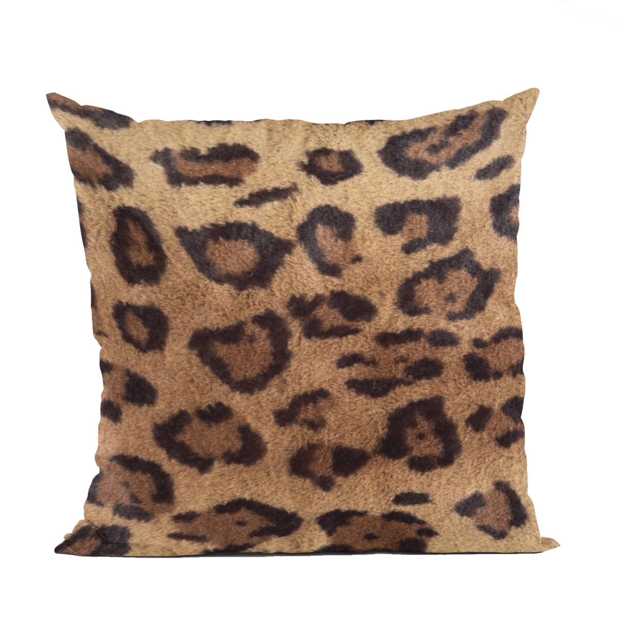 PBSF2329-P-1220-DP 12 x 20 in. Jaguar Animal Faux Fur Luxury Throw Pillow, Brown