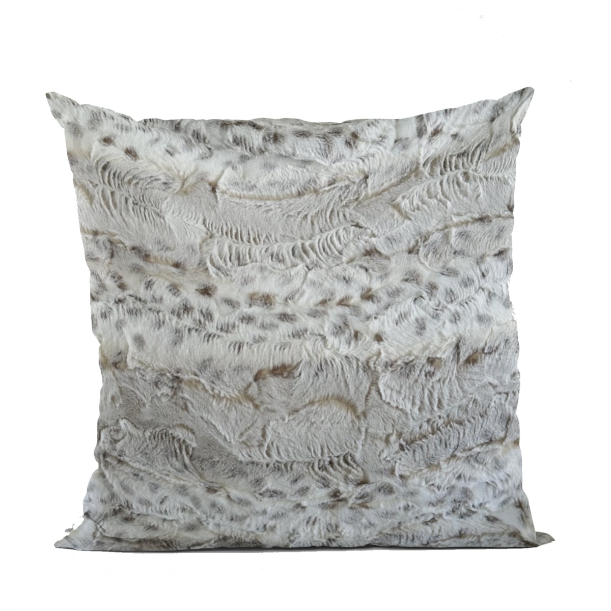 PBSF2330-P-1220-DP 12 x 20 in. Lynx Animal Faux Fur Luxury Throw Pillow, Taupe
