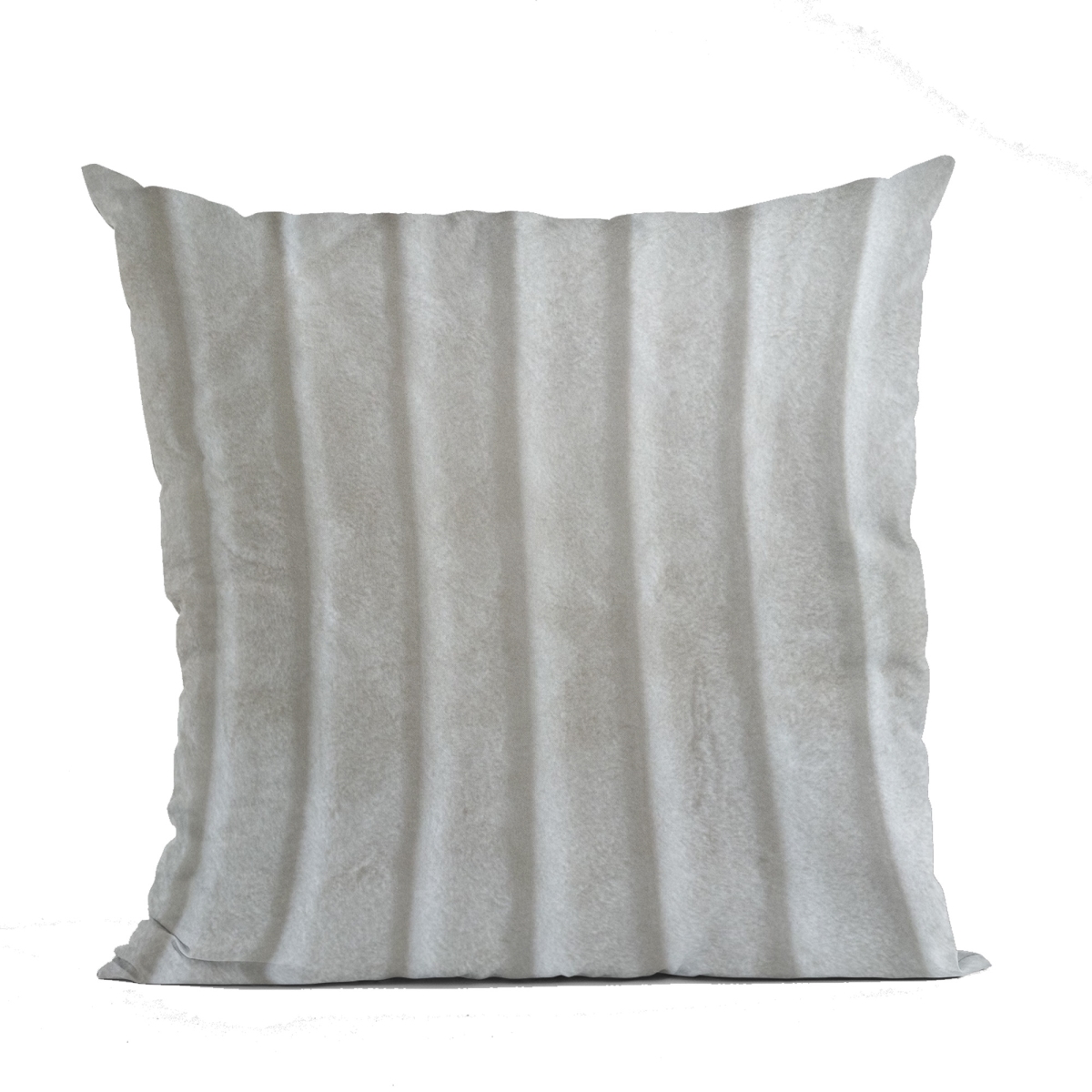 20 x 26 in. Soft Snow Animal Faux Fur Luxury Throw Pillow, Off White