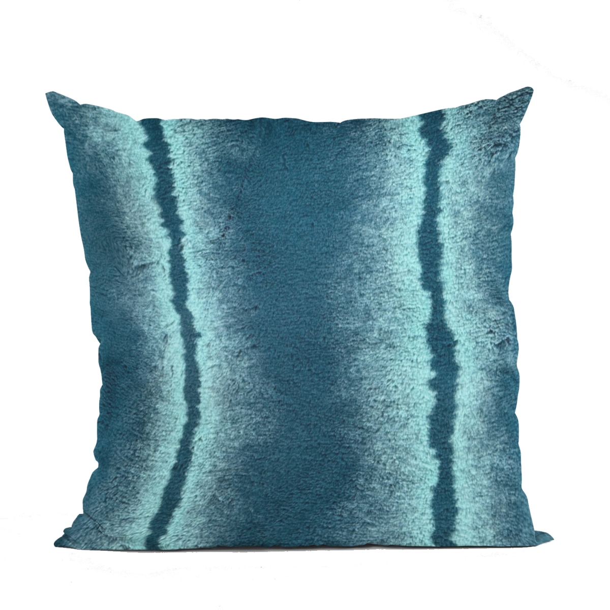 20 x 36 in. Fluffy Fields Animal Faux Fur Luxury Throw Pillow, Teal