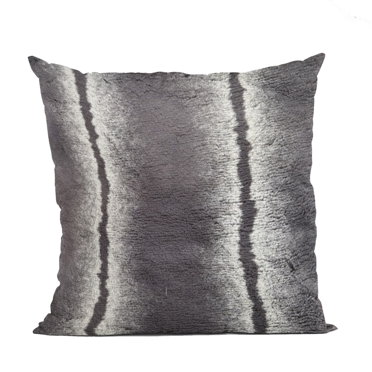 PBSF2324-P-1220-DP 12 x 20 in. Fluffy Fields Animal Faux Fur Luxury Throw Pillow, Charcoal