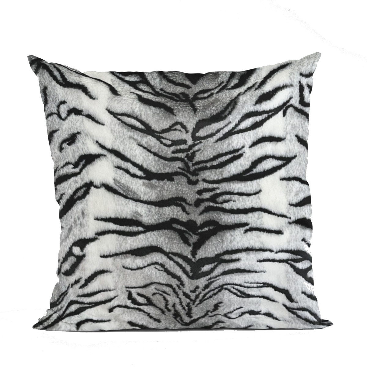 PBSF2343-P-1220-DP 12 x 20 in. Zebra Animal Faux Fur Luxury Throw Pillow, Black & White
