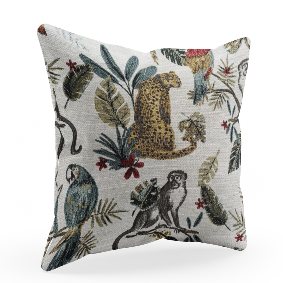 20 x 20 in. Jungle Luxury Throw Pillow, Multi Color
