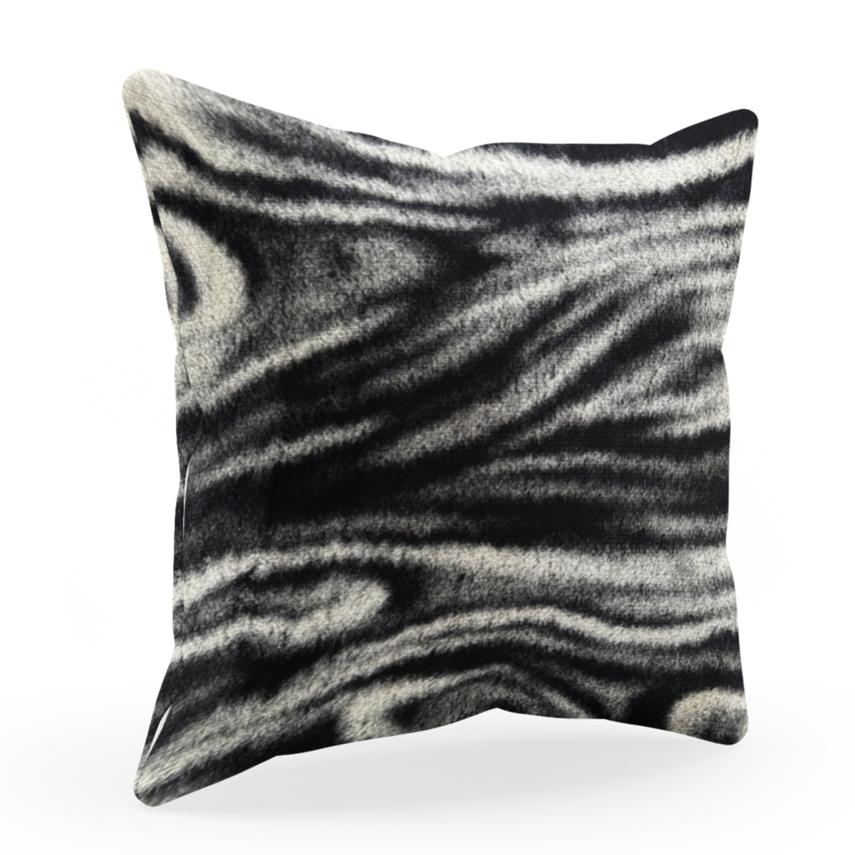 PBSF2316-P-1220-DP 12 x 20 in. Galaxy Animal Faux Fur Luxury Throw Pillow, Black & White
