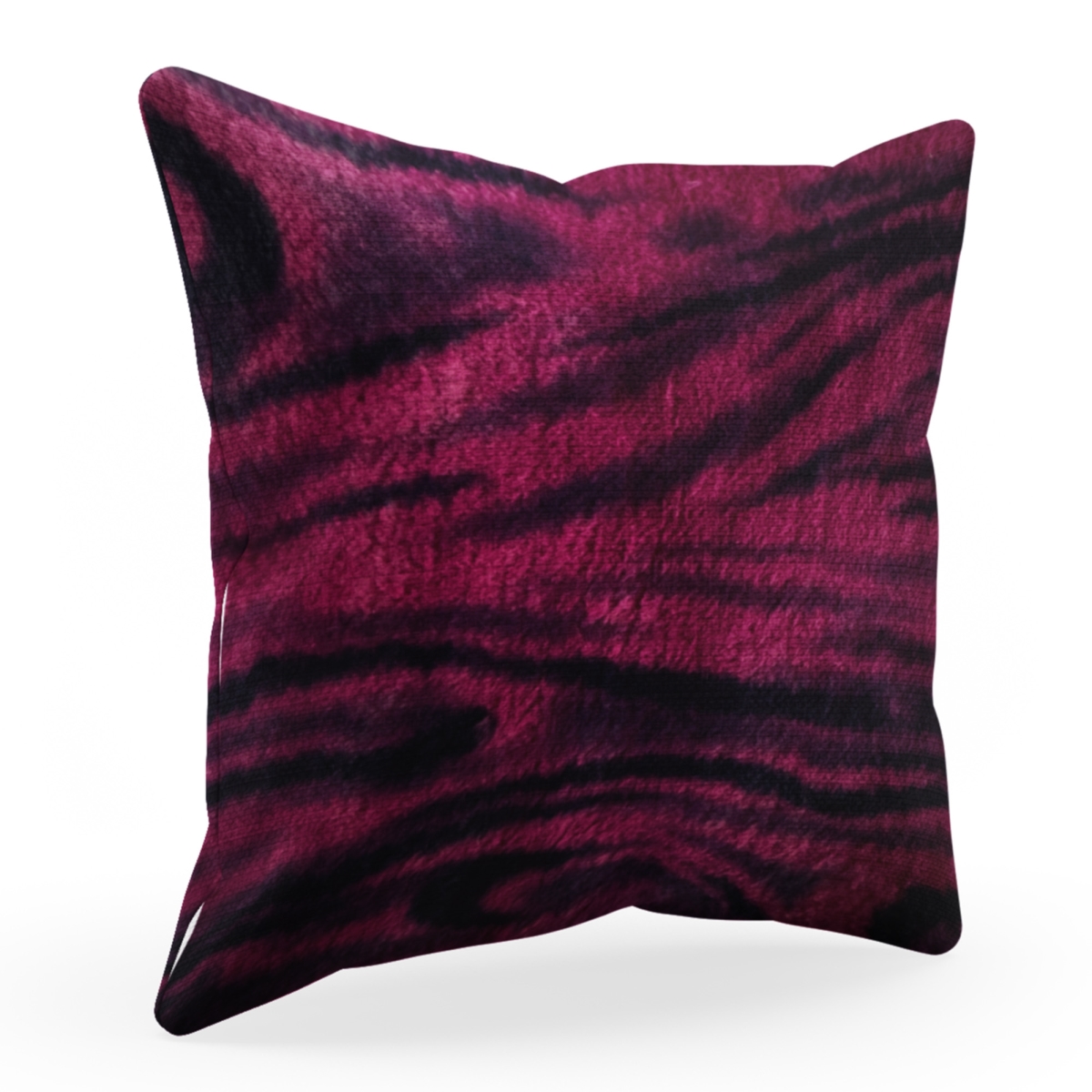PBSF2317-P-1220-DP 12 x 20 in. Galaxy Animal Faux Fur Luxury Throw Pillow, Fuchsia Black