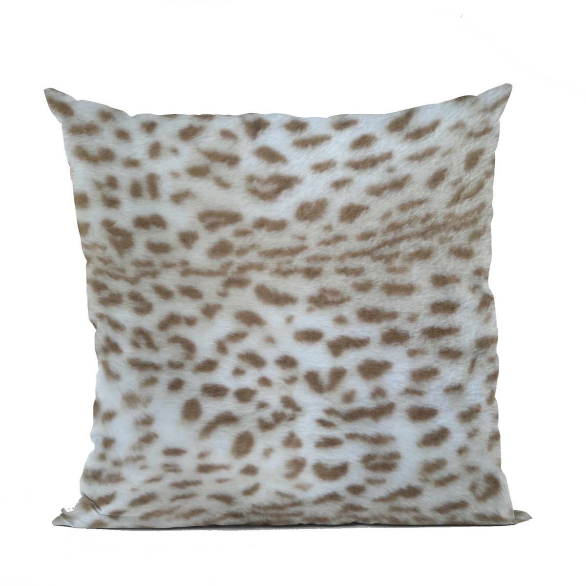 PBSF2319-P-1220-DP 12 x 20 in. Savannah Cat Animal Faux Fur Luxury Throw Pillow, Brown & Taupe