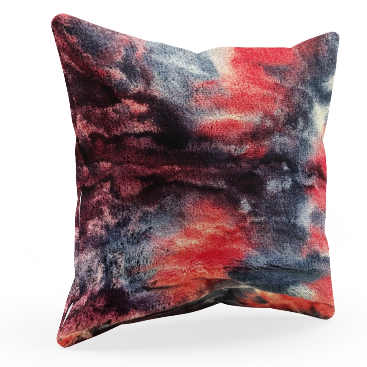 PBSF2312-P-1220-DP 12 x 20 in. Fureal Animal Faux Fur Luxury Throw Pillow, Blue, Red & White