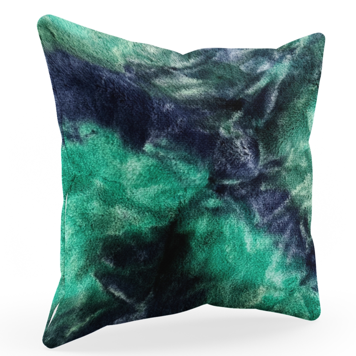 PBSF2309-P-1220-DP 12 x 20 in. Northern Lights Animal Faux Fur Luxury Throw Pillow, Green & Blue