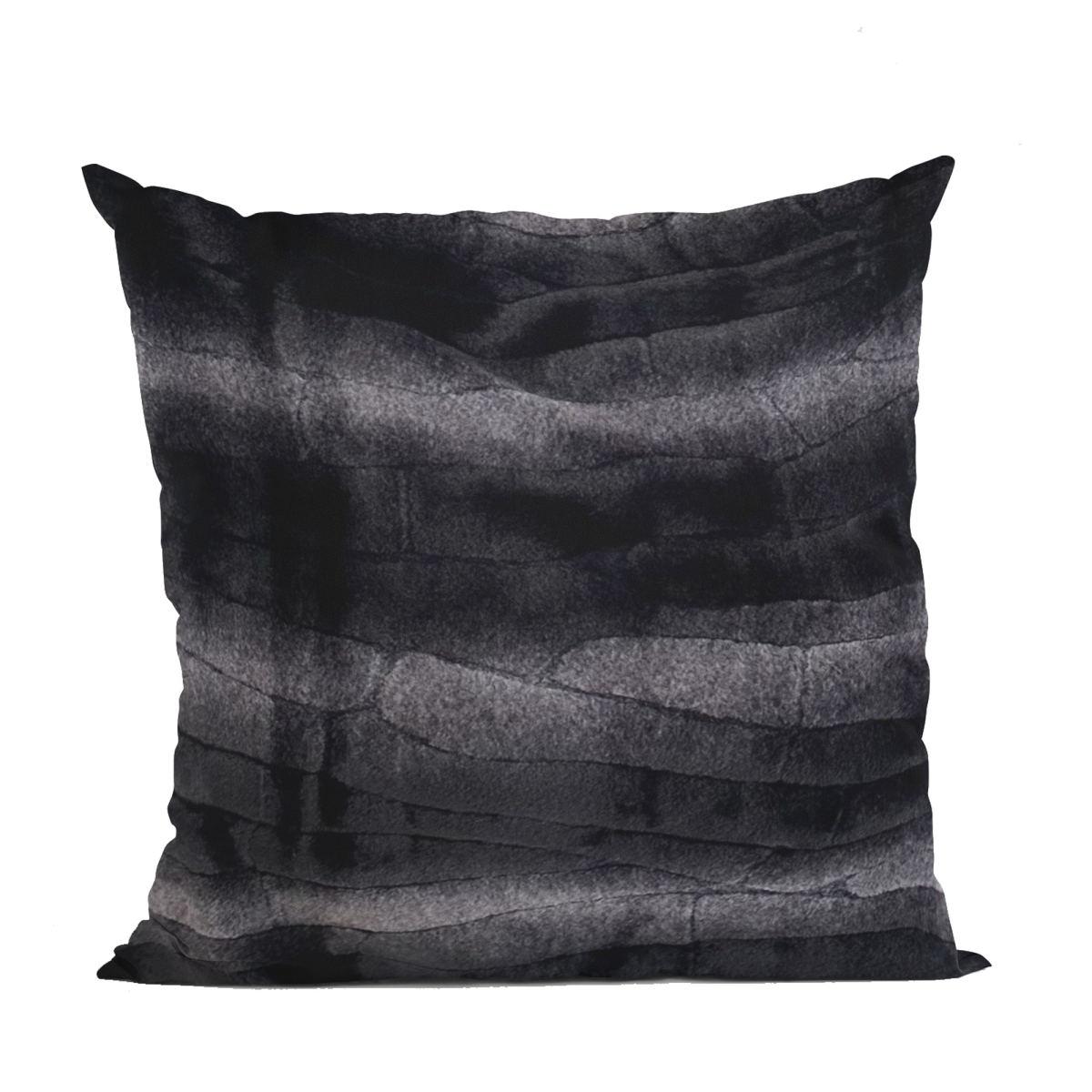 PBSF2303-P-1220-DP 12 x 20 in. Furever Animal Faux Fur Luxury Throw Pillow, Black Graphite