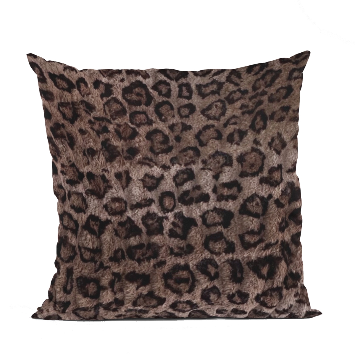 PBSF2333-P-1220-DP 12 x 20 in. Leopard Animal Faux Fur Luxury Throw Pillow, Brown