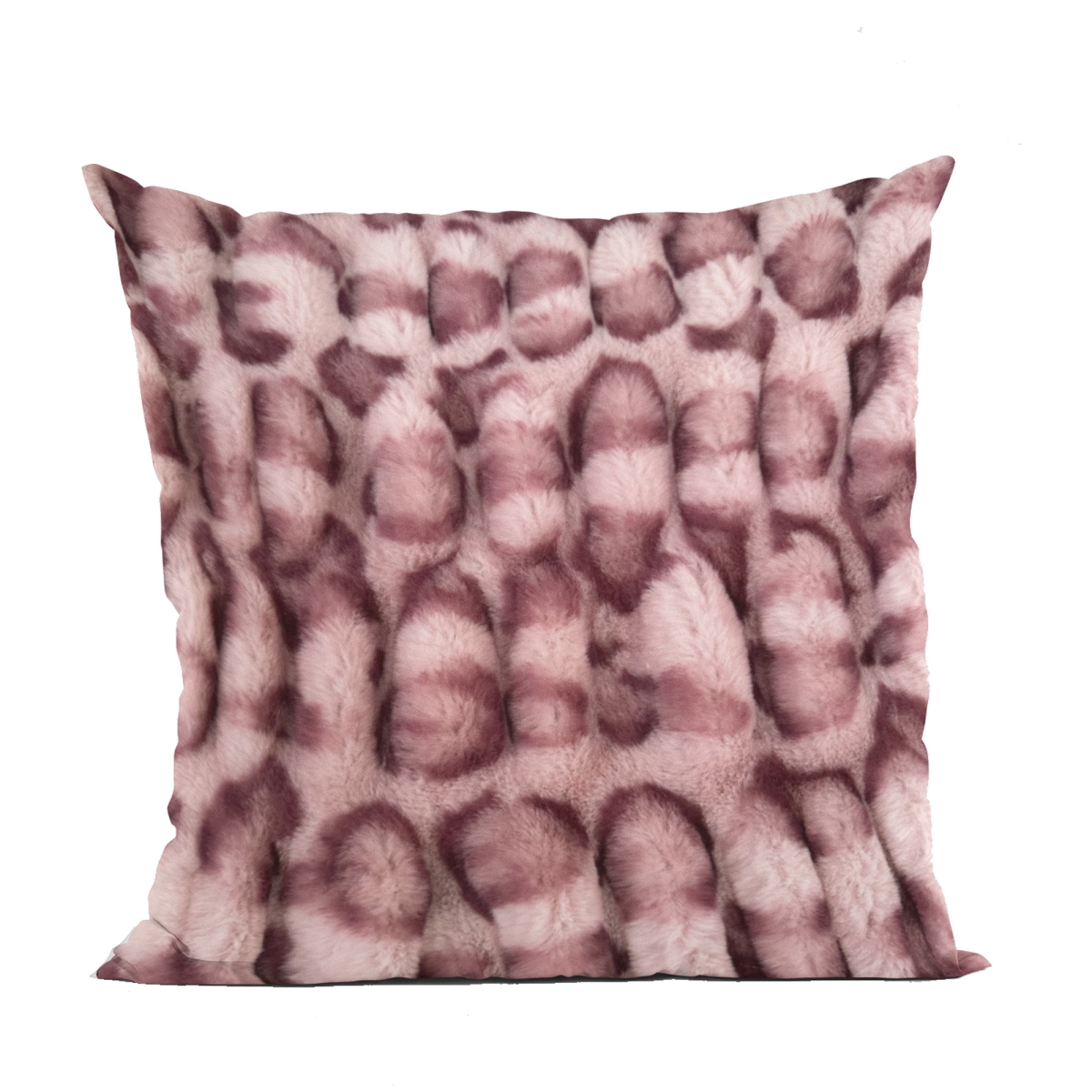 PBSF2334-P-1220-DP 12 x 20 in. Leopard Animal Faux Fur Luxury Throw Pillow, Pink
