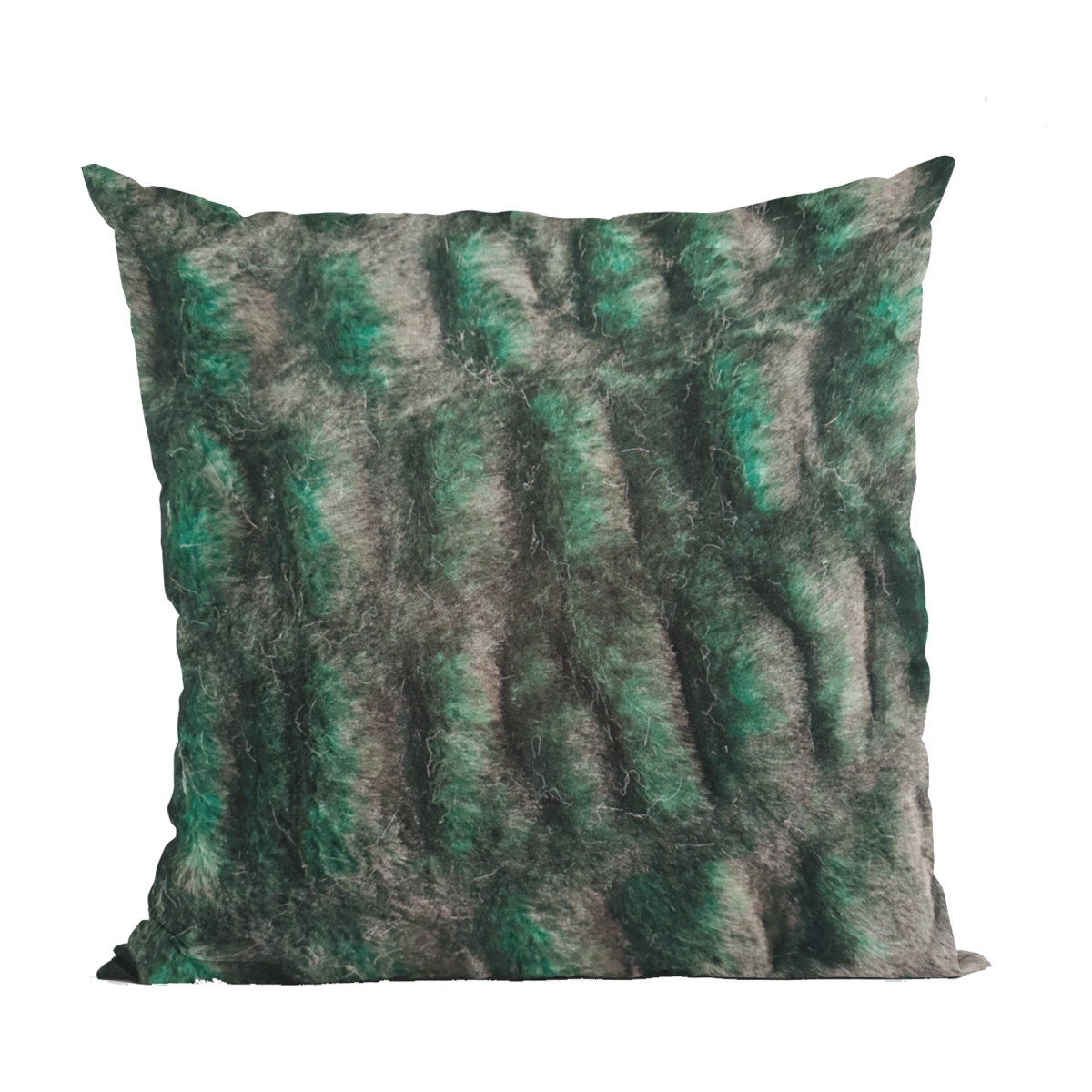 PBSF2335-P-1220-DP 12 x 20 in. Plush Pelt Animal Faux Fur Luxury Throw Pillow, Emerald Green