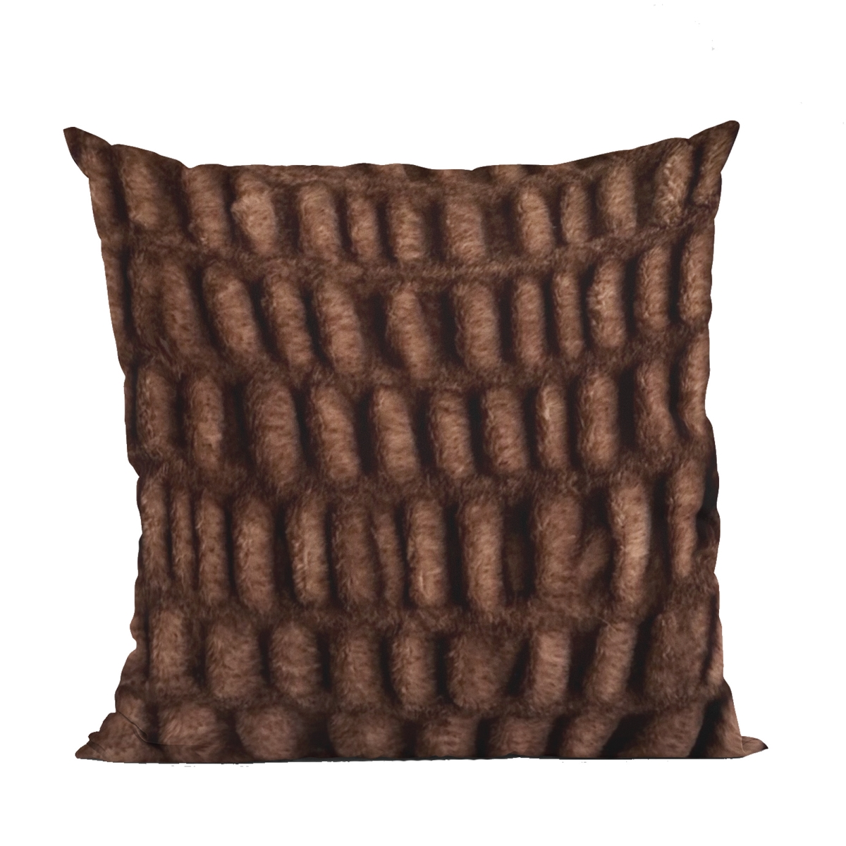 PBSF2337-P-1220-DP 12 x 20 in. Plush Pelt Animal Faux Fur Luxury Throw Pillow, Brown
