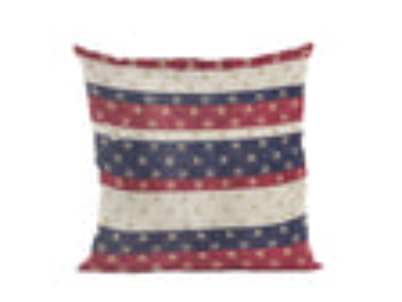 Picture of Plutus Brands PBJN1001-2222-DP 22 x 22 in. Stars & Stripes Handmade USA Flag Pillow - Red&#44; White & Blue