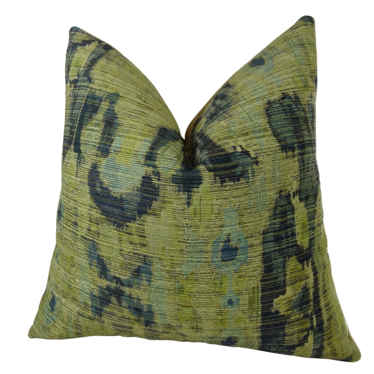 PB11368-2424-DP Designer Multicolor Bear Canyon Handmade Double Sided Throw Pillow, Green, Navy & Blue - 24 x 24 in.