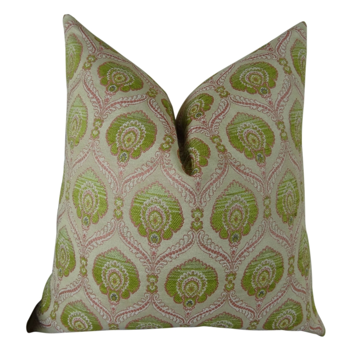 PB11060-1220-DP Tulip Handmade Double Sided Throw Pillow, Pink & Green - 12 x 20 in.