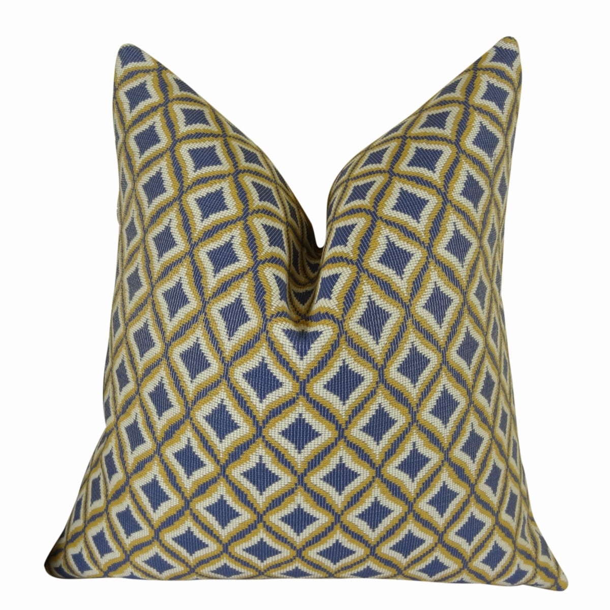 Luv Handmade Throw Pillow - Lavender - White & Yellow - 16 x 16 in.