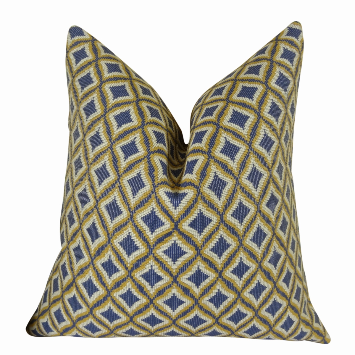 Luv Handmade Double Sided Throw Pillow - Lavender - White & Yellow - 26 x 26 in.