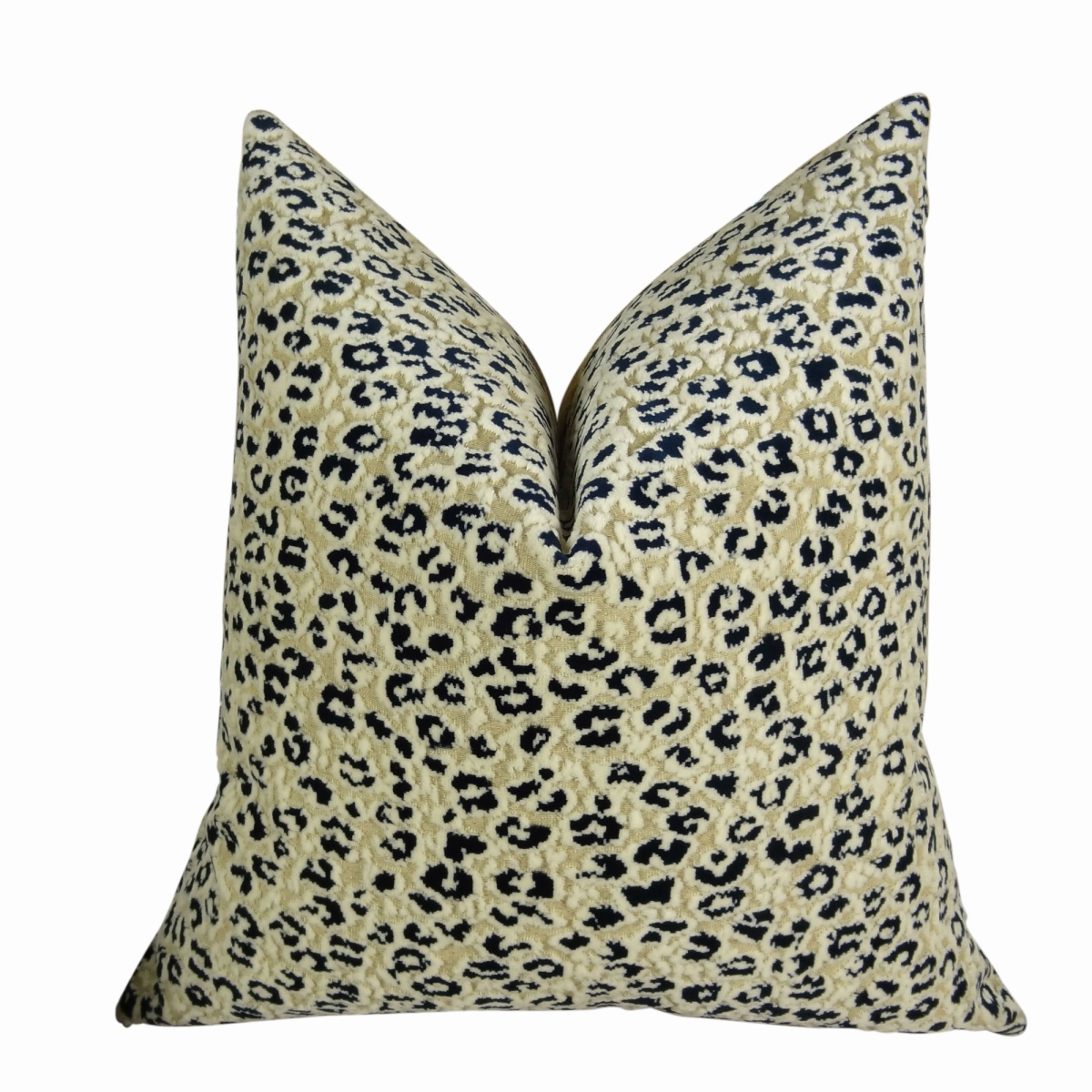 PB11090-1220-SP Soft Cheetah Handmade Throw Pillow, Cream & Black - 12 x 20 in.