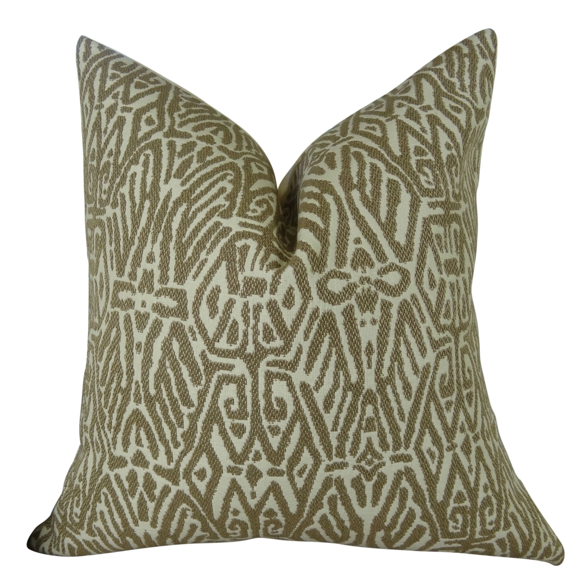 PB11162-2020-DP Trendy Look Handmade Double Sided Throw Pillow, Light, Brown & Cream - 20 x 20 in.