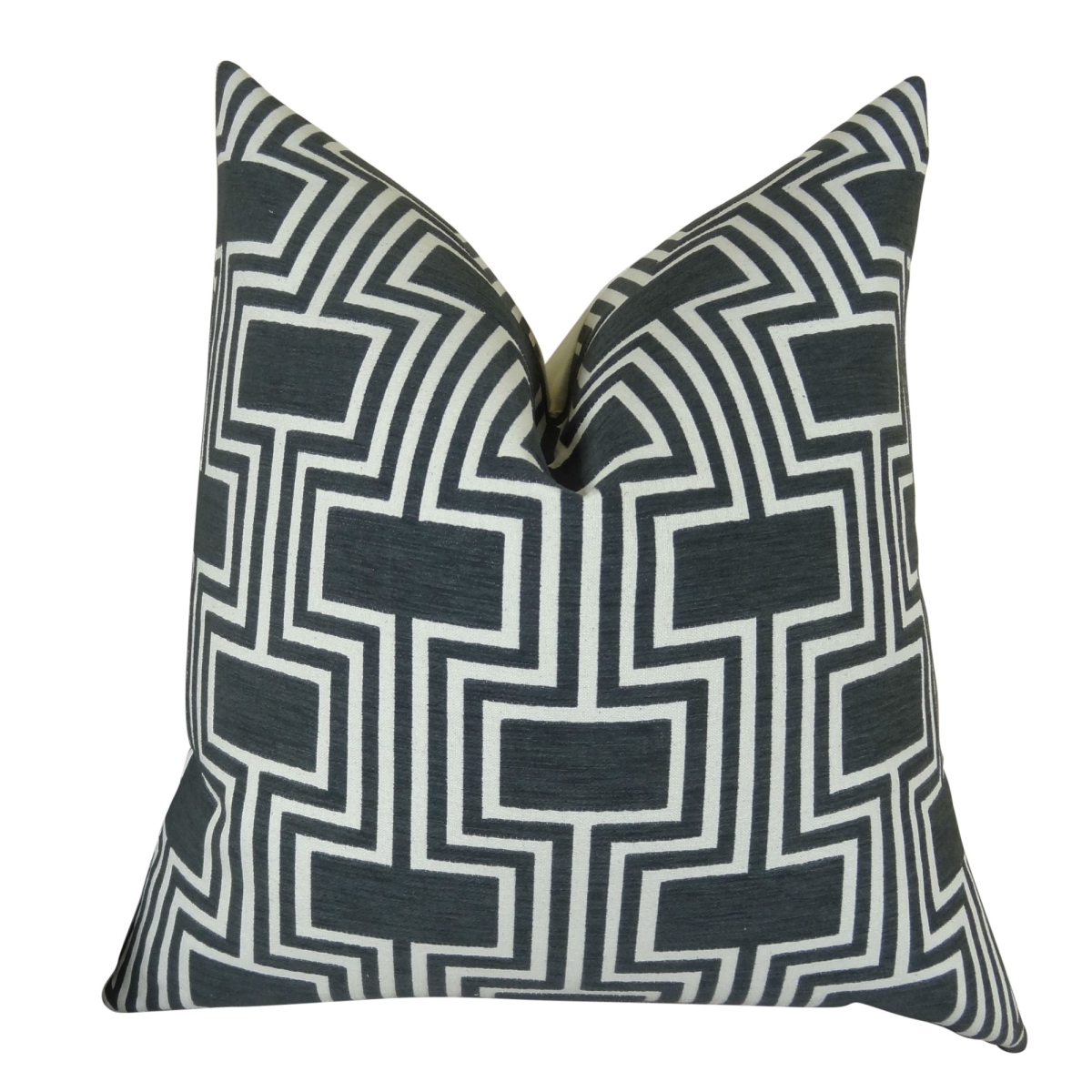 PB11208-1220-SP Conduit Espresso Handmade Throw Pillow, Black & White - 12 x 20 in.
