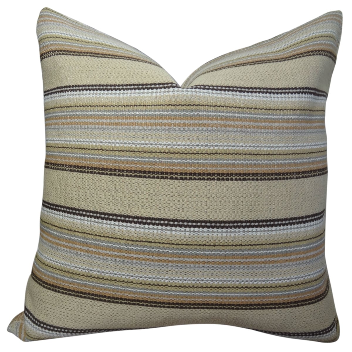 PB11224-1220-DP Camp Evergreen Handmade Double Sided Throw Pillow, Taupe & Brown - 12 x 20 in.
