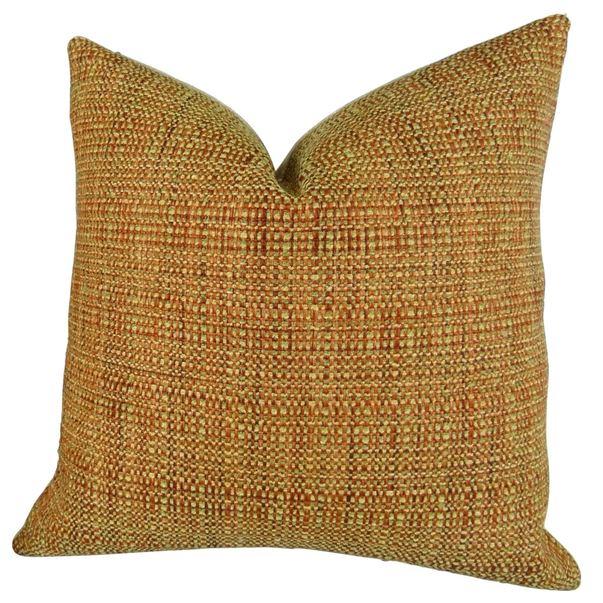 Kosoff Paprika Handmade Double Sided Throw Pillow - Orange & Mint - 26 x 26 in.