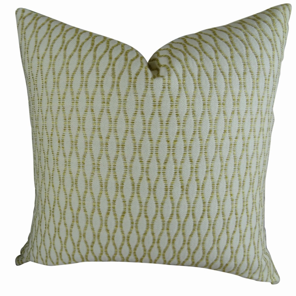 PB11305-1220-SP Winding Road Zest Handmade Pillow, Cream & Gold - 12 x 20 in.