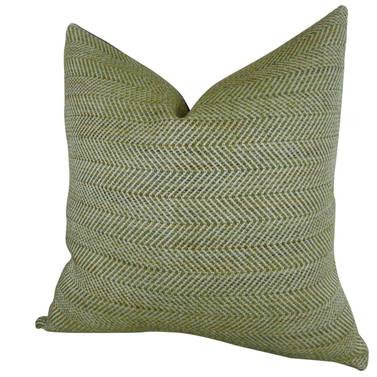 Parsburg Handmade Throw Pillow - Light - Green & Ivory - 12 x 25 in.