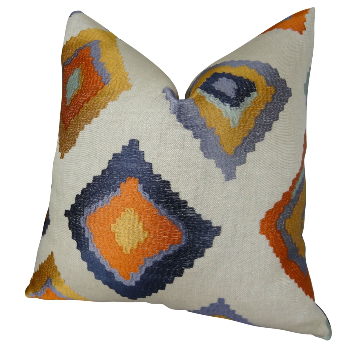 PB11360-2222-DP Native Trail Cayenne Handmade Double Sided Throw Pillow, Purple, Orange & White - 22 x 22 in.