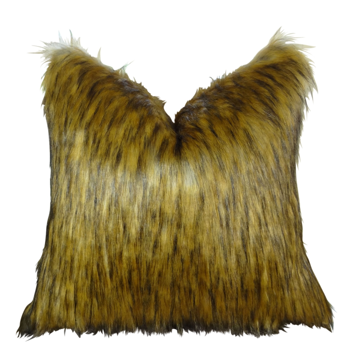 PB16456-2222-DP Mountain Coyote Handmade Double Sided Throw Pillow, Light & Dark Brown - 22 x 22 in.