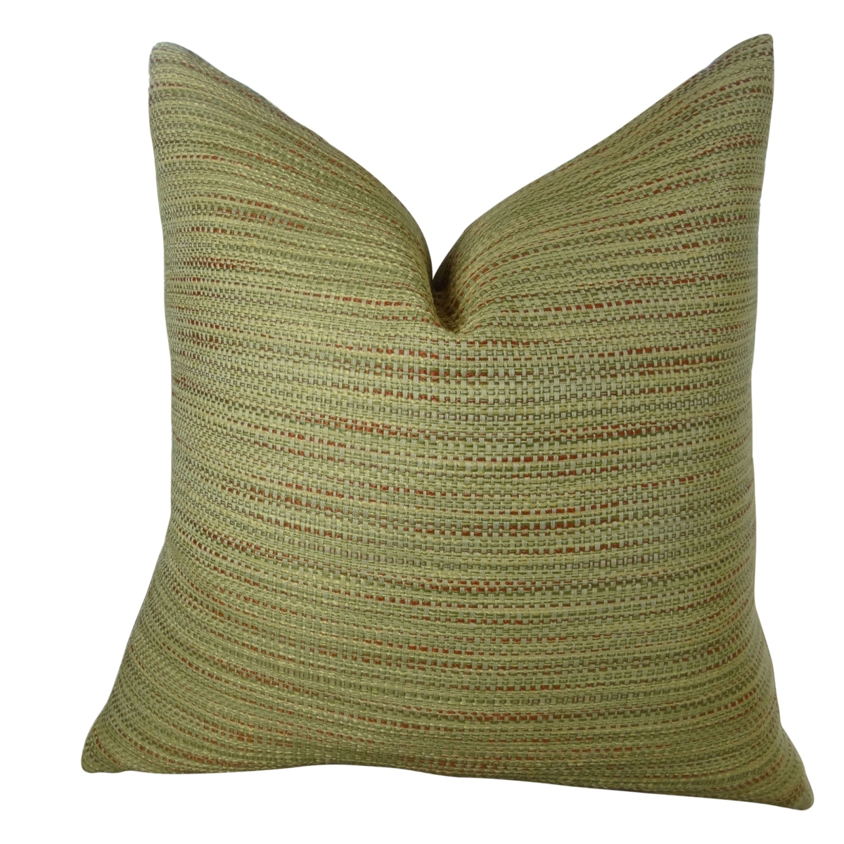 Honeysuckle Handmade Double Sided Throw Pillow - Taupe - 16 x 16 in.