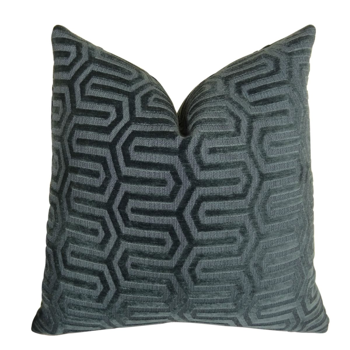 High Path Handmade Throw Pillow - Gray - 20 x 26 in.