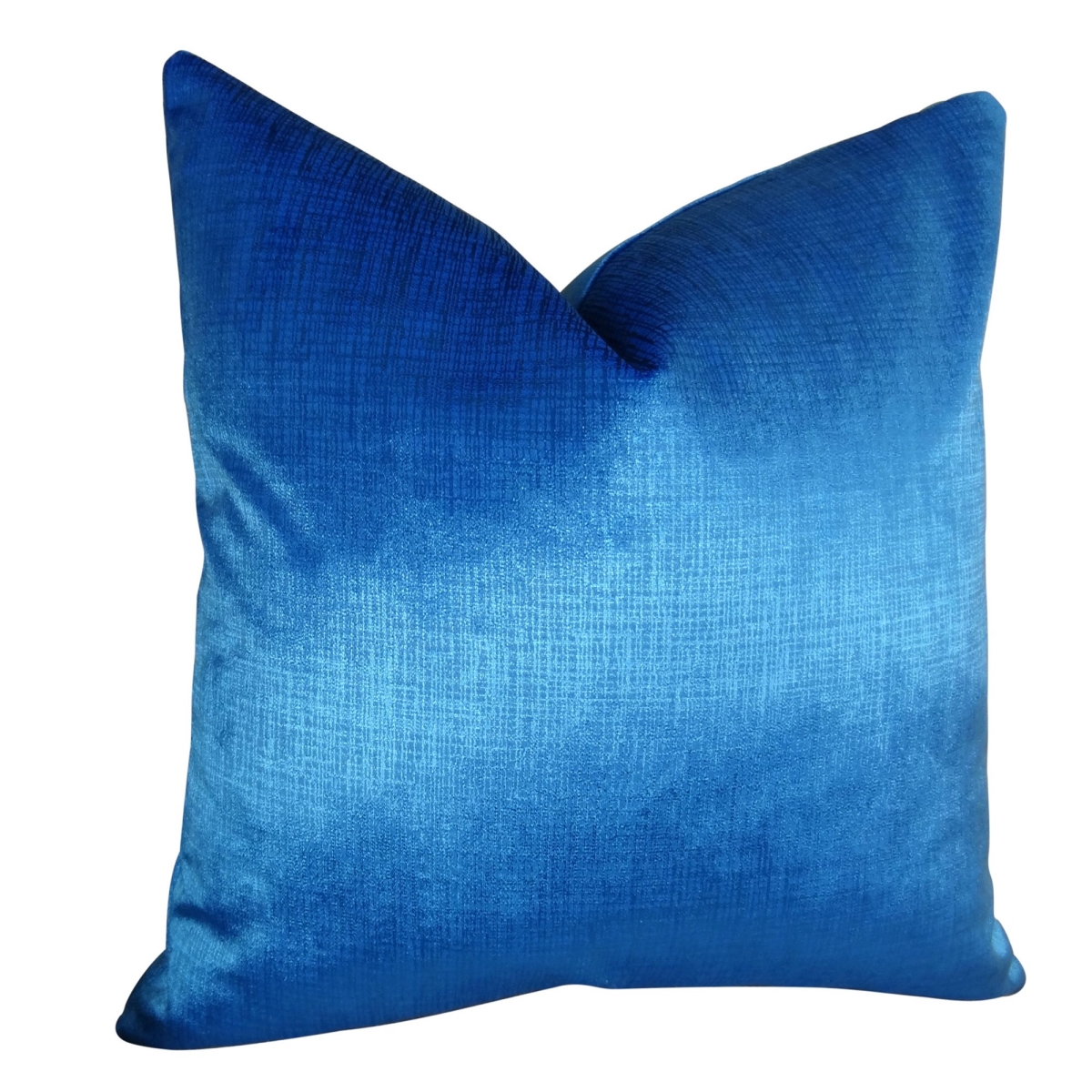 PB11389-1220-DP Lumiere Azure Handmade Throw Pillow, Blue - 12 x 20 in.