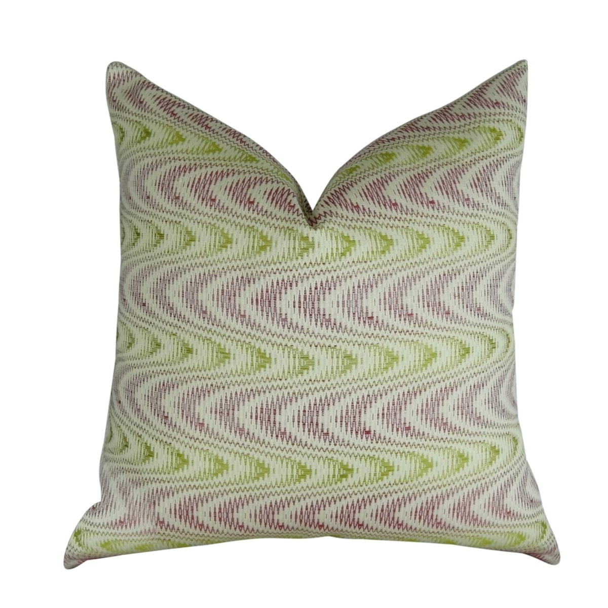 Charlesview Beet Handmade Throw Pillow - Beet - Citrine & Ivory - 12 x 25 in.
