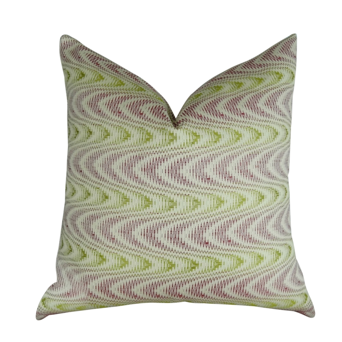 Charlesview Beet Handmade Throw Pillow - Beet - Citrine & Ivory - 18 x 18 in.