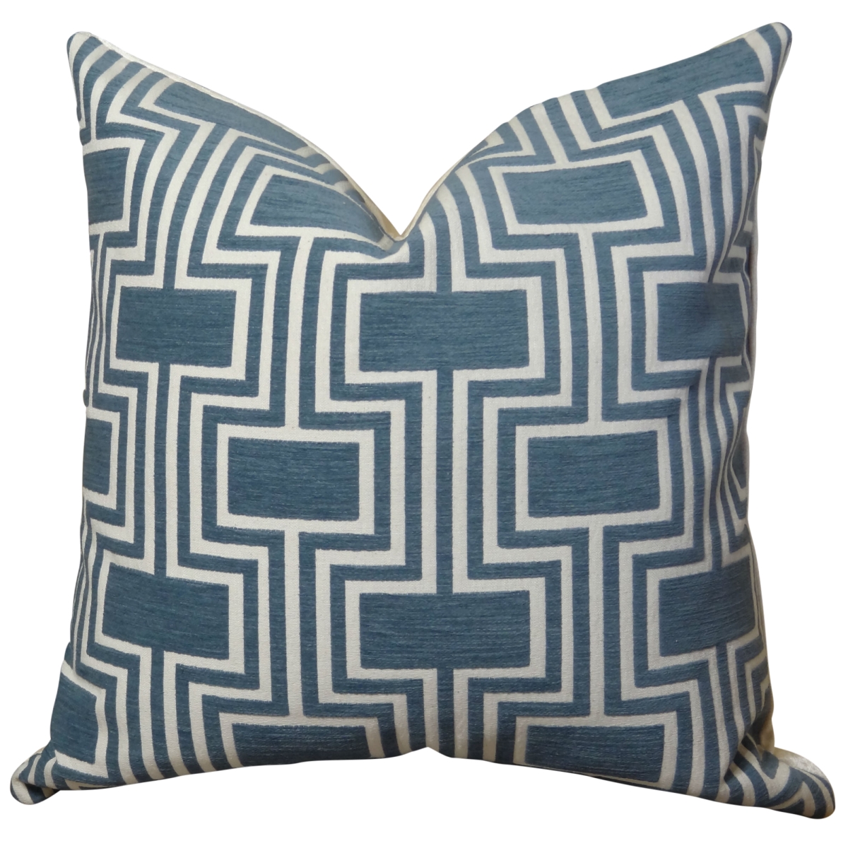 PB11207-1220-DP 12 x 20 in. Double Sided Midnight Conduit Handmade Throw Pillow - Blue & White