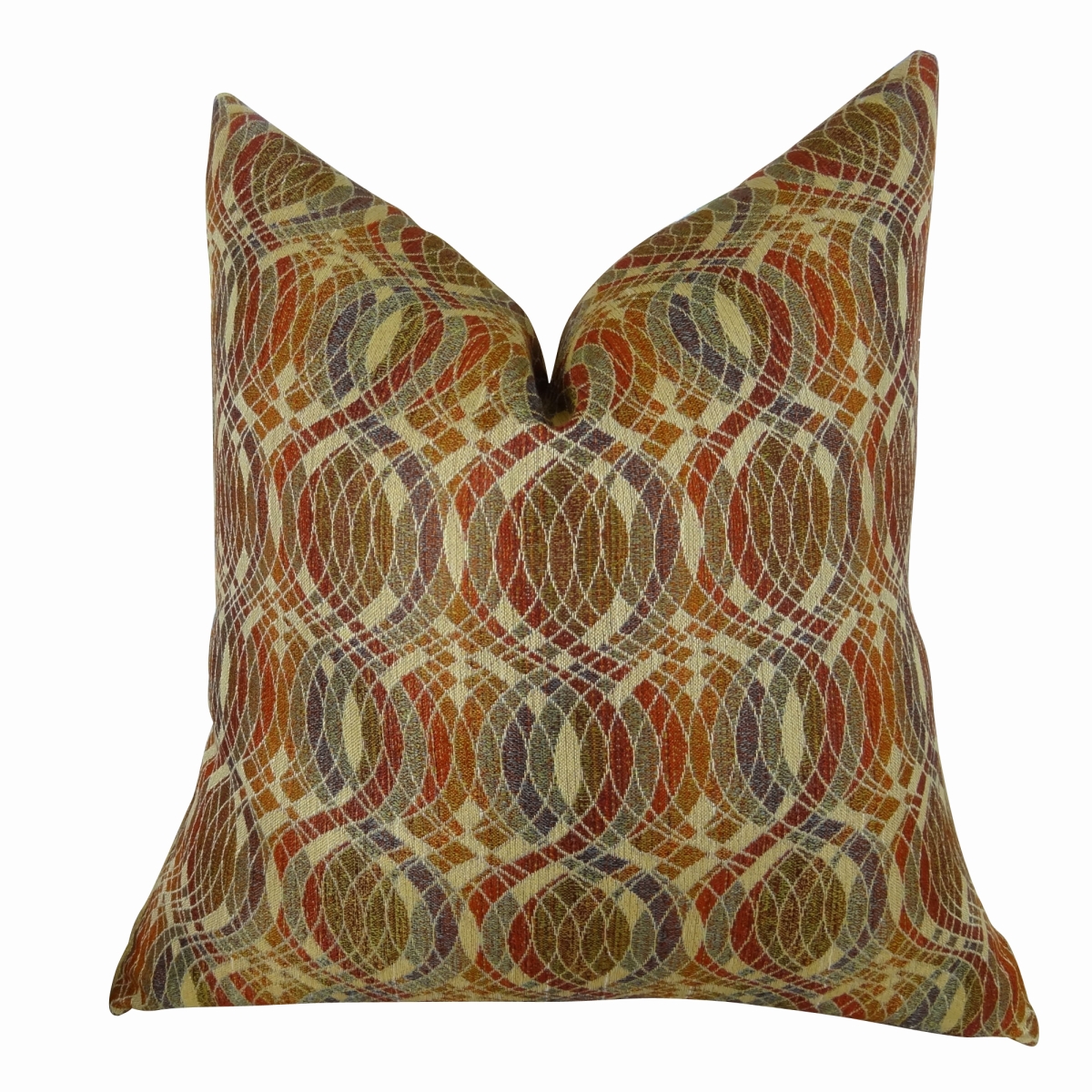 PB11069-2036-DP 20 x 36 in. Double Sided King Size Orbitz Handmade Throw Pillow - Purple, Olive & Red