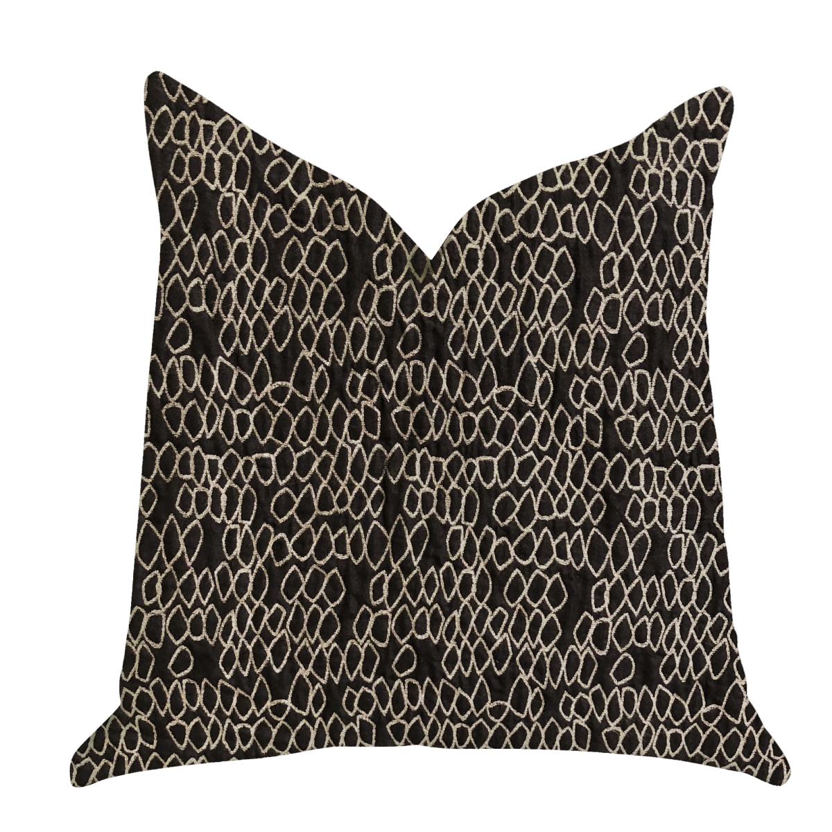 24 x 24 in. Carbonado Mine Luxury Double Sided Throw Pillow - Black & White